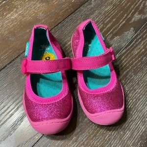 Pink sparkle Mary Jane shoes toddler size 8